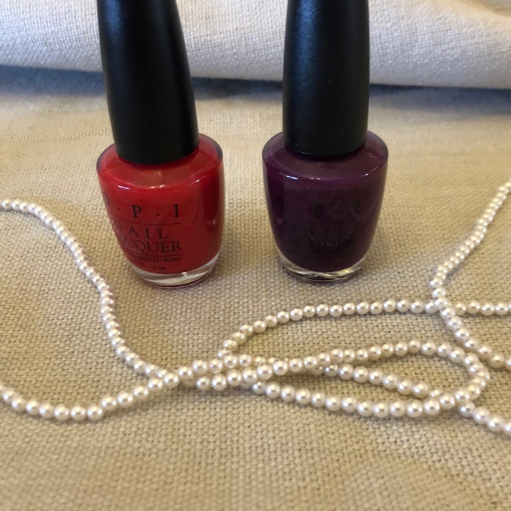 Set of 2 OPI Nail Lacquer Polish-great colors!